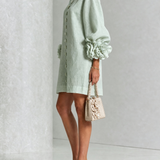 Amara | Elegante Mini-Jurk met Bloemendetails