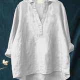 Zomerblouse met zachte stof en Franse elegantie
