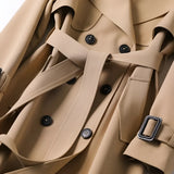 Trenchcoat met getailleerde pasvorm en ceintuur voor elegantie