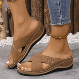 Orthopedische Wedge Sandalen met ergonomische steun en lichte hak