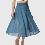 Rok met zakken en hoge taille voor een flatterend silhouet