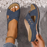 Orthopedische Wedge Sandalen met ergonomische steun en lichte hak