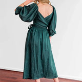 Chelsea | Zomerjurk met lantaarnmouwen en tijdloze elegantie