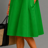 Marissa | Comfortabele midi-jurk met soepele pasvorm