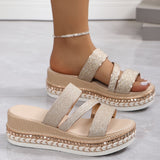 Wedge Sandalen met zachte zool en luchtig comfort