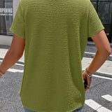 Blouse met V-hals en knopen voor dagelijks gebruik
