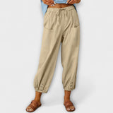 Harem broek met relaxte boho stijl en ultiem comfort