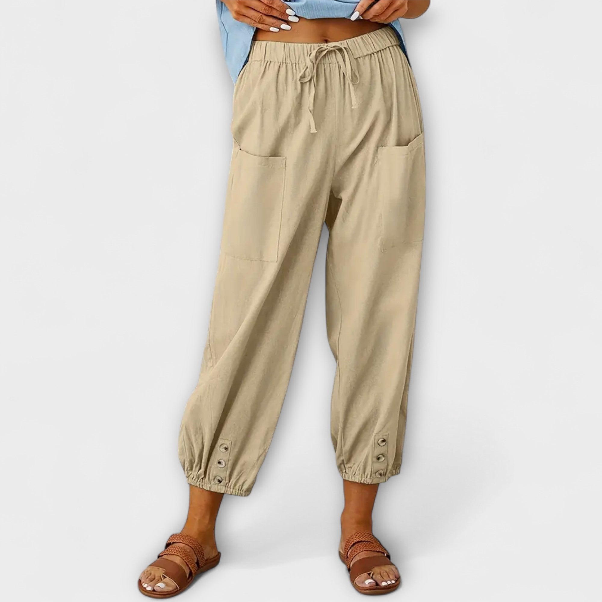 Harem broek met relaxte boho stijl en ultiem comfort