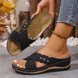 Orthopedische Wedge Sandalen met ergonomische steun en lichte hak