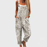 Elara | Bloemen Overall met Verstelbare Bandjes