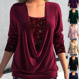 Florien | Glitter top met pailletten voor feestelijke glamour