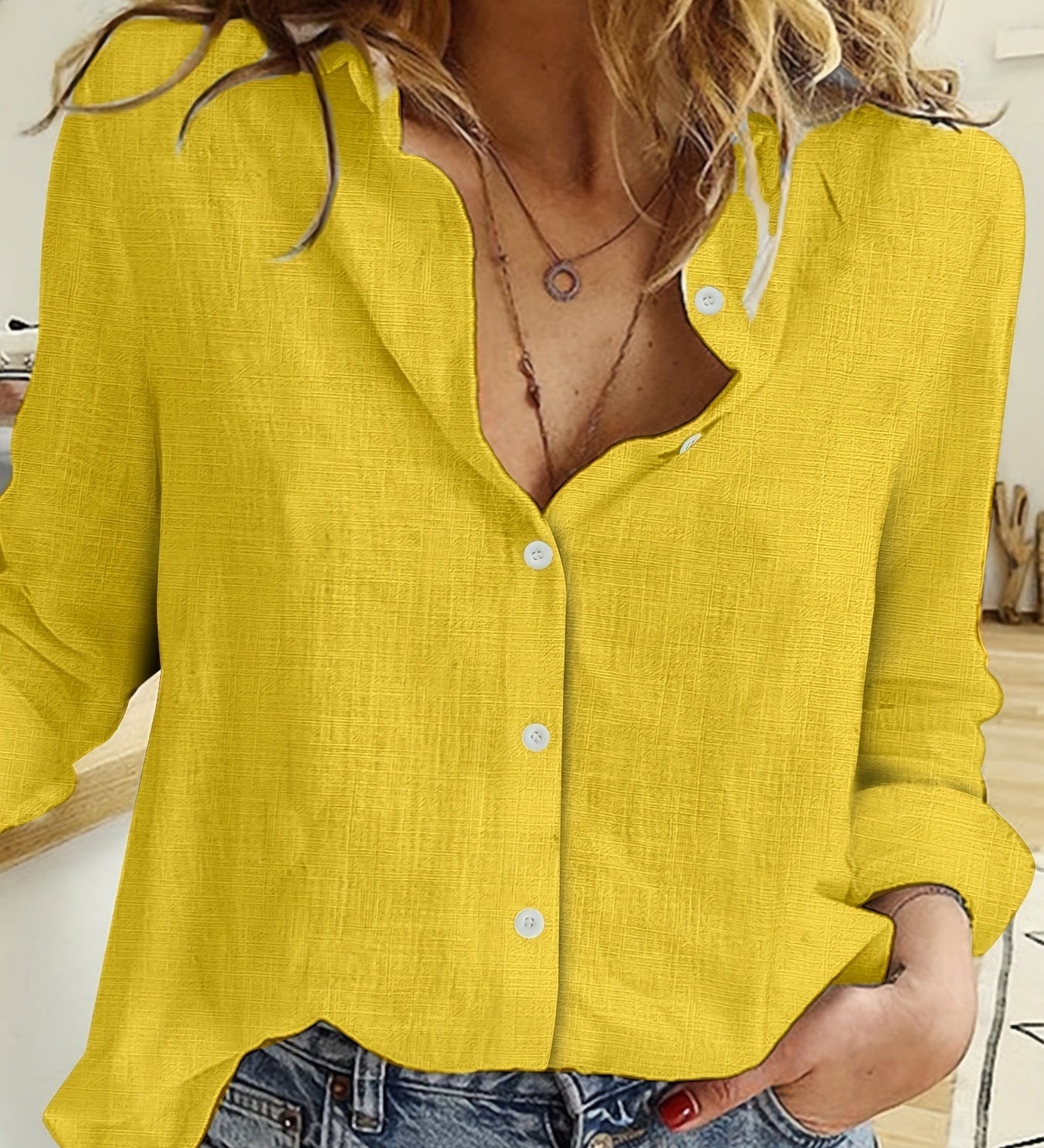 Hannah | Elegant shirt met lange mouwen voor elke dag