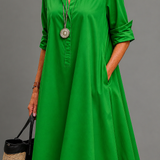 Marissa | Comfortabele midi-jurk met soepele pasvorm