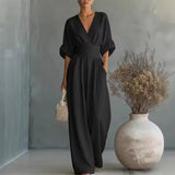 Valentina | Elegante Maxi Jurk met Geaccentueerde Taille