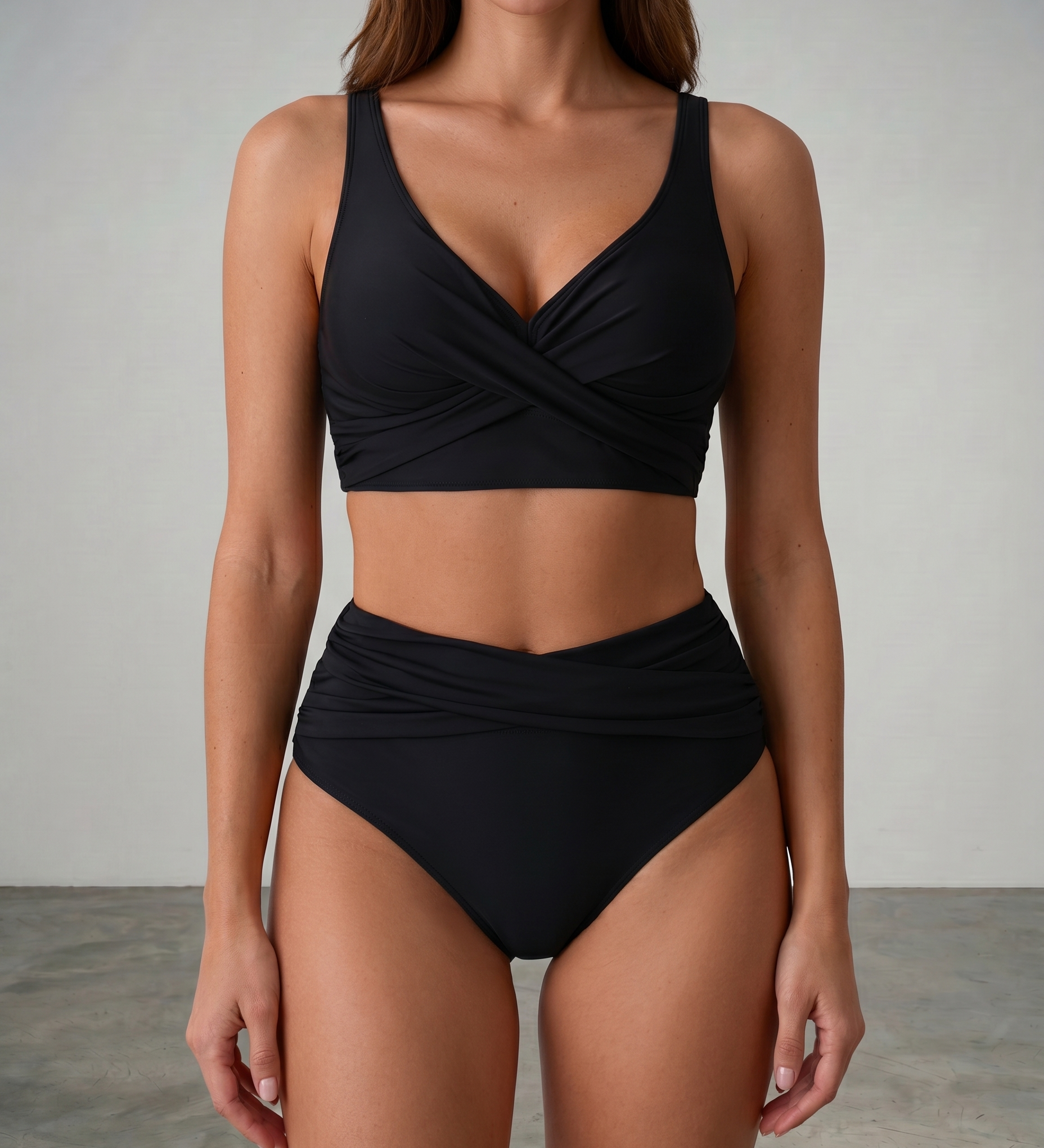 Naomi | Corrigerende high-waist bikini met twistdetail