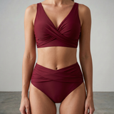 Naomi | Corrigerende high-waist bikini met twistdetail