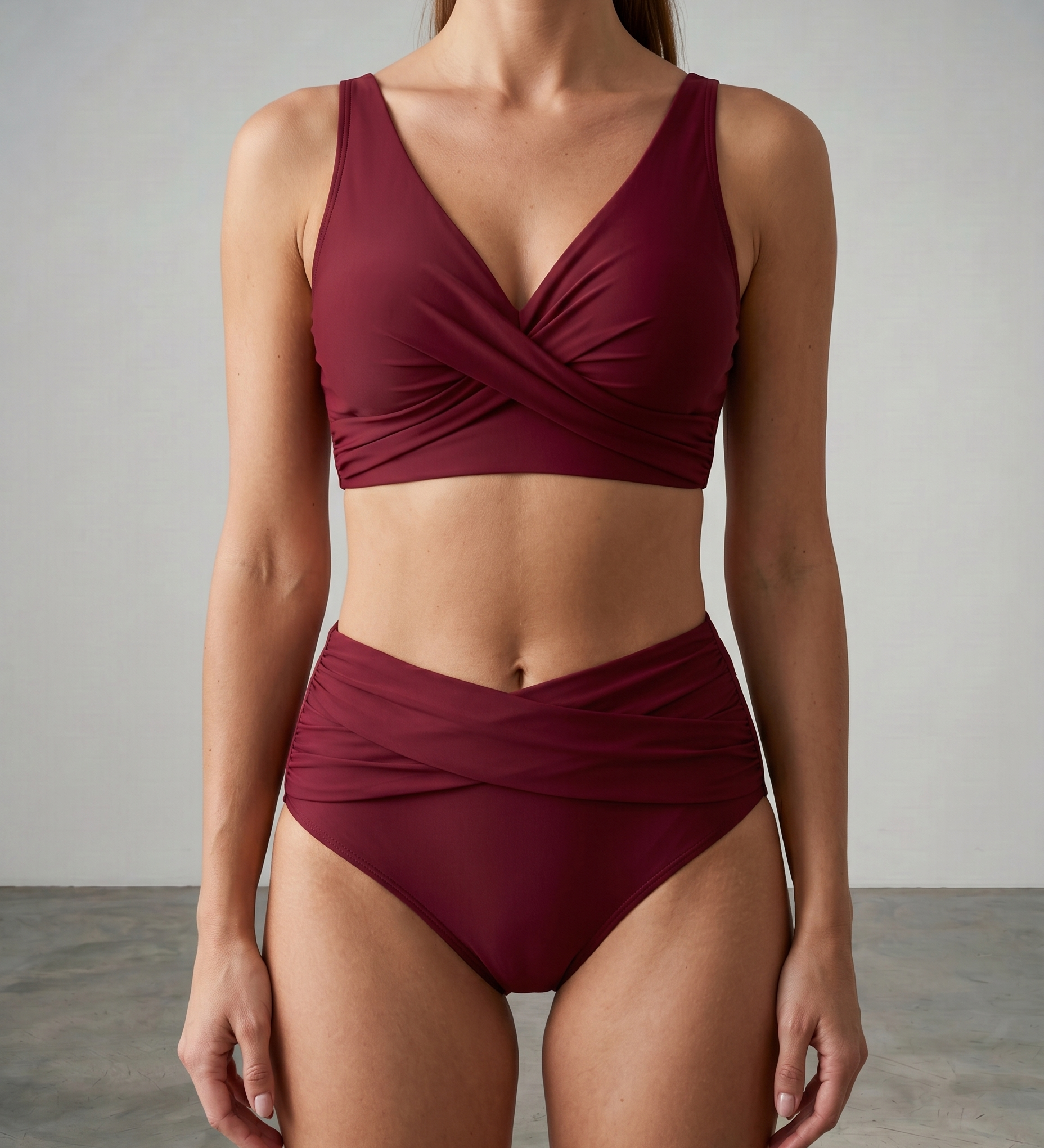 Naomi | Corrigerende high-waist bikini met twistdetail