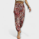 Broek met etnisch patroon en comfortabele pasvorm