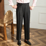 Pantalon met wijde pijp en hoge taille voor relaxte pasvorm