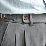 Pantalon met wijde pijp en hoge taille voor relaxte pasvorm