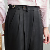 Pantalon met wijde pijp en hoge taille voor relaxte pasvorm