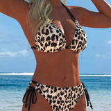Savannah | Luipaardprint Halter Bikini