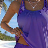 Tankini Stijlvolle Zeeprint Splits