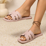Slippers met zacht comfort en licht instapmodel