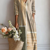 Elara | Luchtige boho-jurk met artistieke print