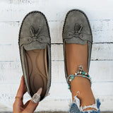 Claire | Comfortabele Suède Loafers met Kwastjes