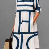 Sienna | Elegante midi-jurk met verfijnde pasvorm