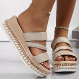 Wedge Sandalen met zachte zool en luchtig comfort