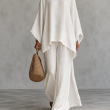 Verónica | Tweedelige set met blouse en wijde broek