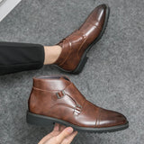 Laarzen met dubbele monnikstrap en elegante look