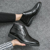 Laarzen met dubbele monnikstrap en elegante look