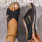 Orthopedische Wedge Sandalen met ergonomische steun en lichte hak