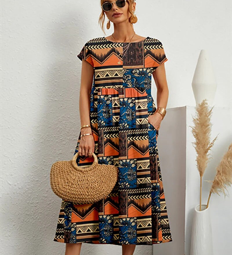 Roosje | Vintage jurk met tijdloze elegantie en moderne pasvorm