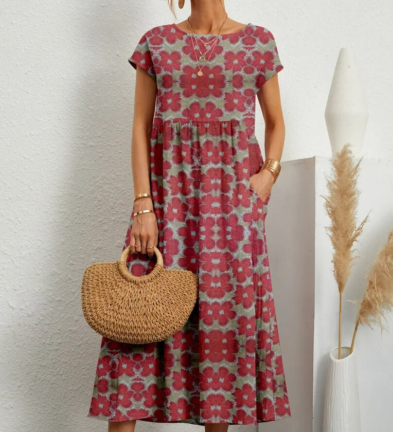 Roosje | Vintage jurk met tijdloze elegantie en moderne pasvorm