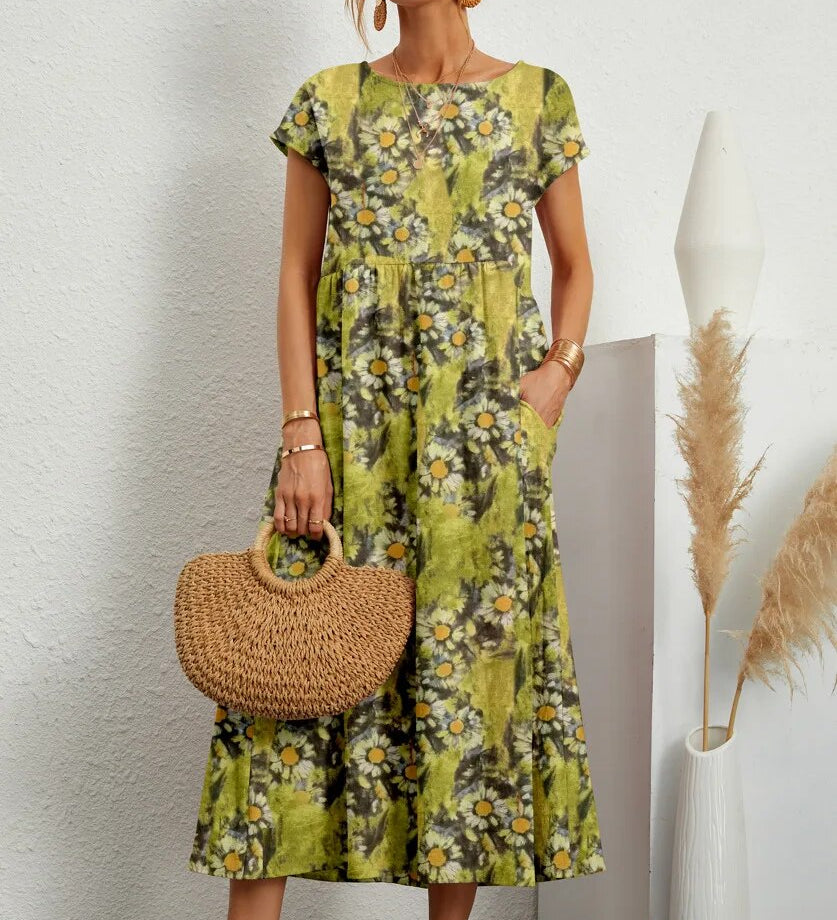 Roosje | Vintage jurk met tijdloze elegantie en moderne pasvorm
