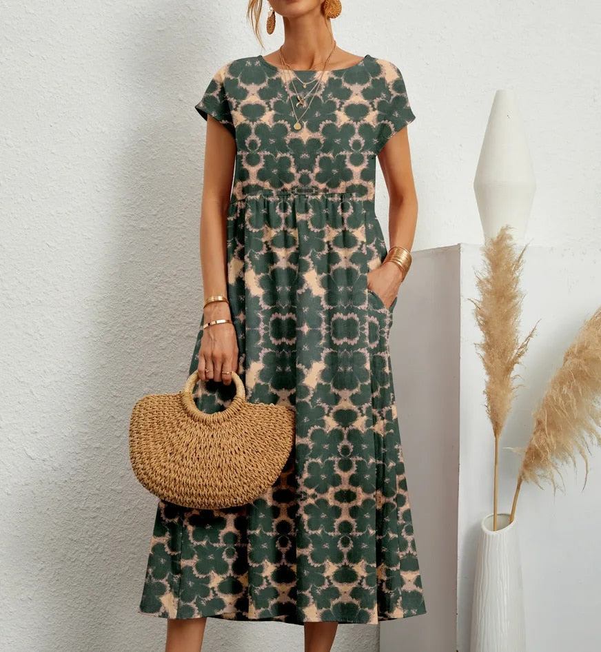 Roosje | Vintage jurk met tijdloze elegantie en moderne pasvorm