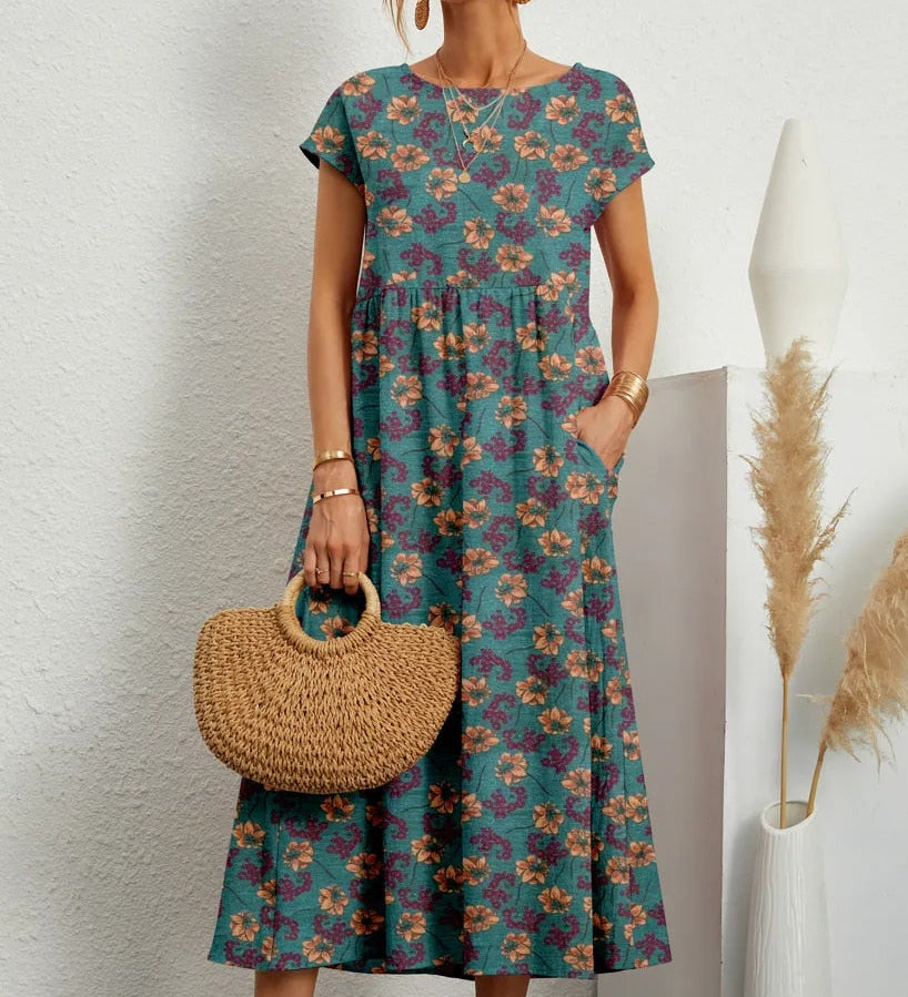 Roosje | Vintage jurk met tijdloze elegantie en moderne pasvorm