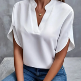 Ize | Blouse met V-hals en elegante mouwen voor elke gelegenheid