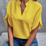 Ize | Blouse met V-hals en elegante mouwen voor elke gelegenheid