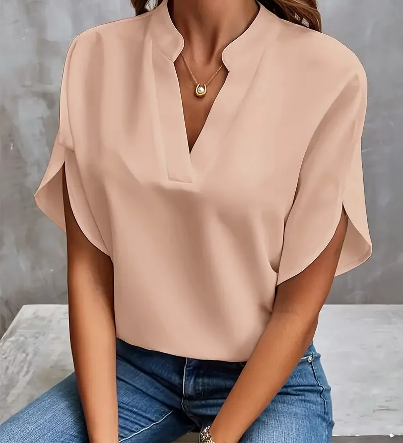 Ize | Blouse met V-hals en elegante mouwen voor elke gelegenheid
