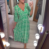 Zomerjurk met boho print en speelse uitstraling