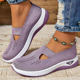 Orthopedische slip-on sneakers met brede pasvorm en voetsteun