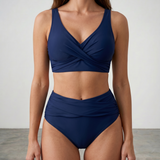 Naomi | Corrigerende high-waist bikini met twistdetail