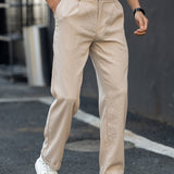 Herenbroek met slim fit en ademende stof voor zomerse dagen