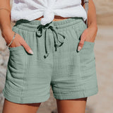 Shorts met kant en verstelbare tailleband voor zomerse dagen