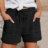 Shorts met kant en verstelbare tailleband voor zomerse dagen
